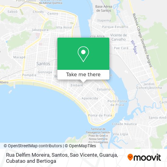Mapa Rua Delfim Moreira