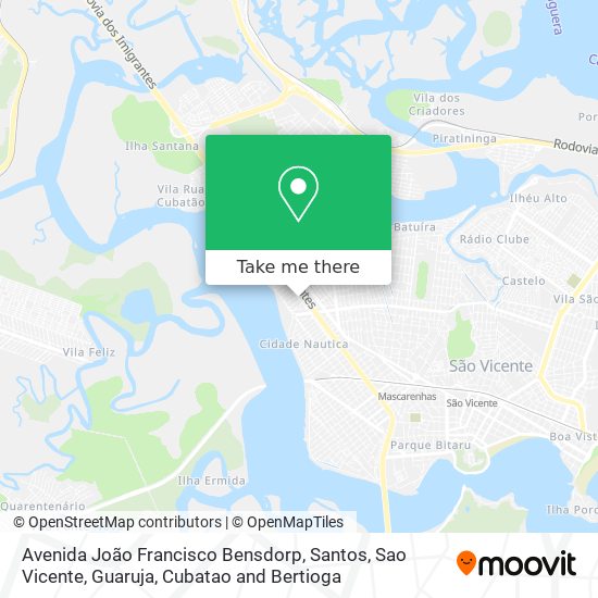 Avenida João Francisco Bensdorp map