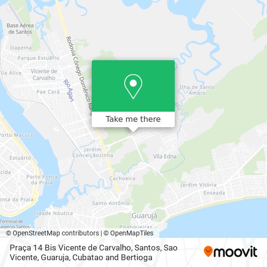 Praça 14 Bis Vicente de Carvalho map