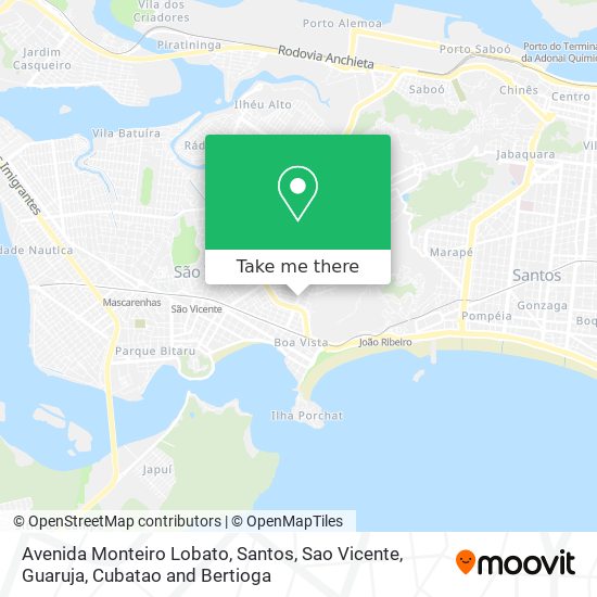 Avenida Monteiro Lobato map