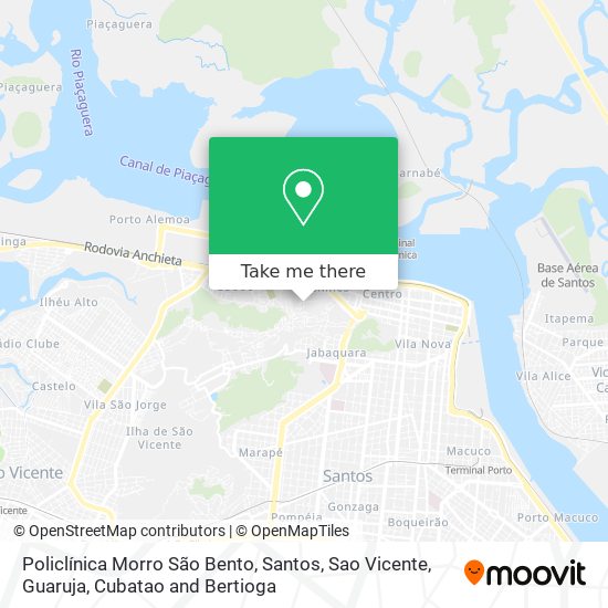 Mapa Policlínica Morro São Bento