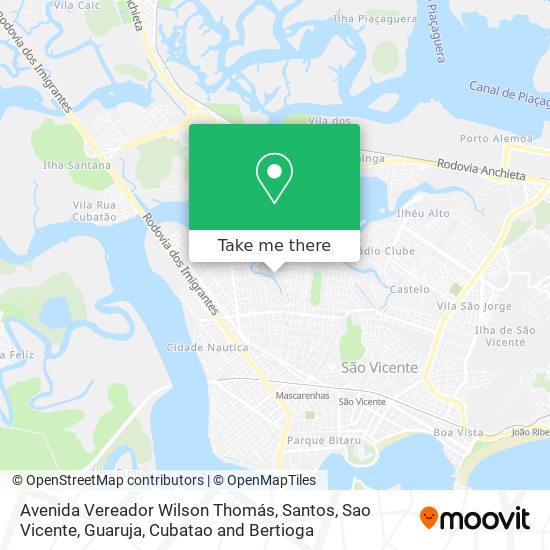 Avenida Vereador Wilson Thomás map