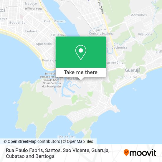 Mapa Rua Paulo Fabris