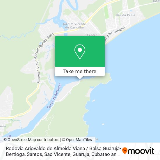 Rodovia Ariovaldo de Almeida Viana / Balsa Guarujá-Bertioga map