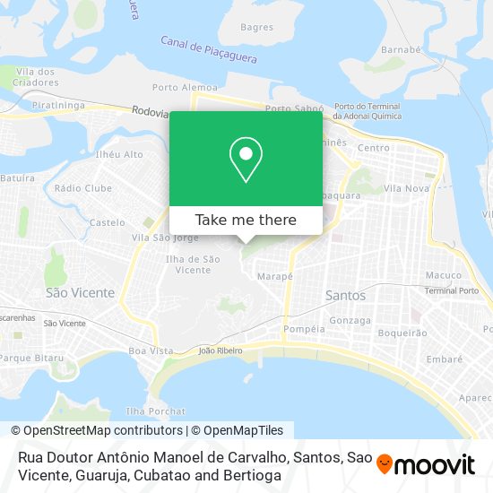 Rua Doutor Antônio Manoel de Carvalho map