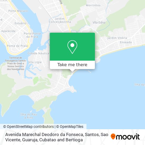 Mapa Avenida Marechal Deodoro da Fonseca