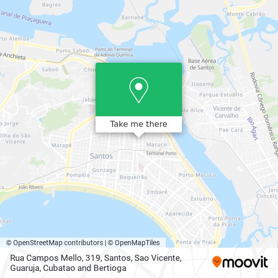 Mapa Rua Campos Mello, 319