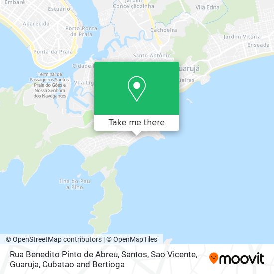 Mapa Rua Benedito Pinto de Abreu