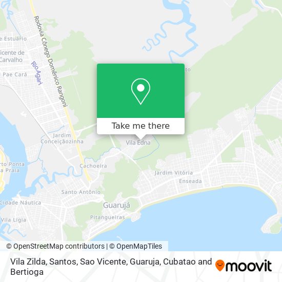 Vila Zilda map