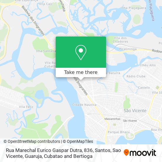Rua Marechal Eurico Gaspar Dutra, 836 map
