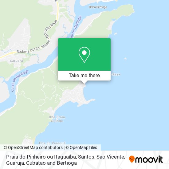 Mapa Praia do Pinheiro ou Itaguaíba