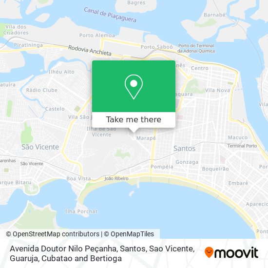 Avenida Doutor Nilo Peçanha map