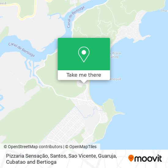 Pizzaria Sensação map