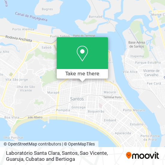 Laboratório Santa Clara map