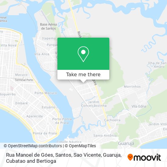 Mapa Rua Manoel de Góes