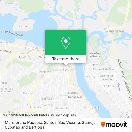 Marmoraria Paquetá map