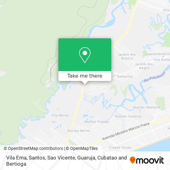 Vila Ema map
