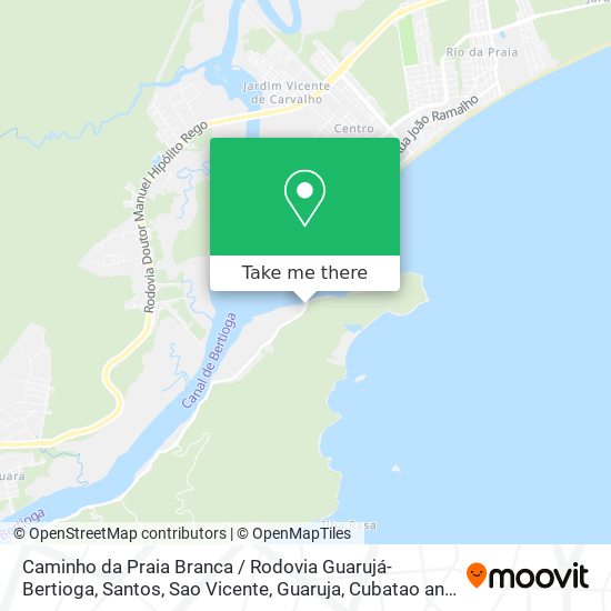 Caminho da Praia Branca / Rodovia Guarujá-Bertioga map