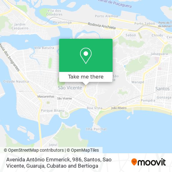 Mapa Avenida Antônio Emmerick, 986