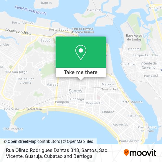 Mapa Rua Olinto Rodrigues Dantas 343