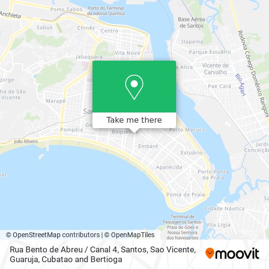 Rua Bento de Abreu / Canal 4 map