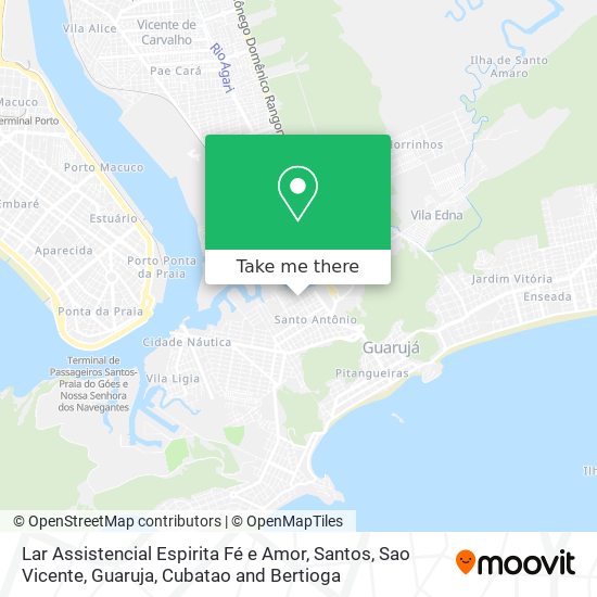 Lar Assistencial Espirita Fé e Amor map