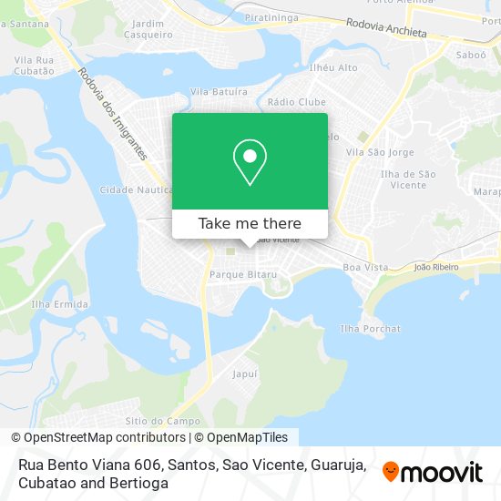 Rua Bento Viana 606 map