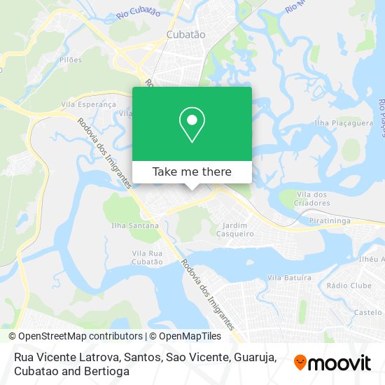 Rua Vicente Latrova map