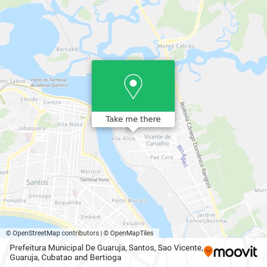 Mapa Prefeitura Municipal De Guaruja