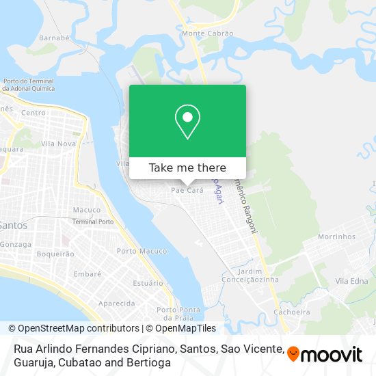 Mapa Rua Arlindo Fernandes Cipriano