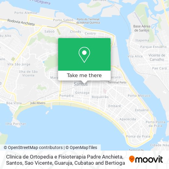 Clínica de Ortopedia e Fisioterapia Padre Anchieta map