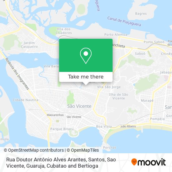 Rua Doutor Antônio Alves Arantes map