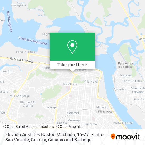 Mapa Elevado Aristides Bastos Machado, 15-27
