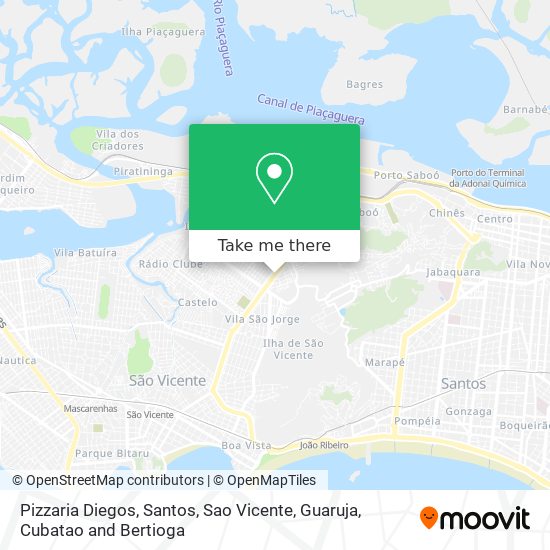 Pizzaria Diegos map