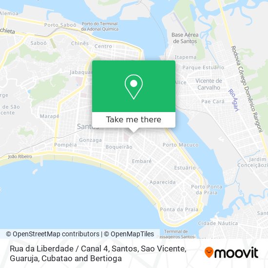 Rua da Liberdade / Canal 4 map