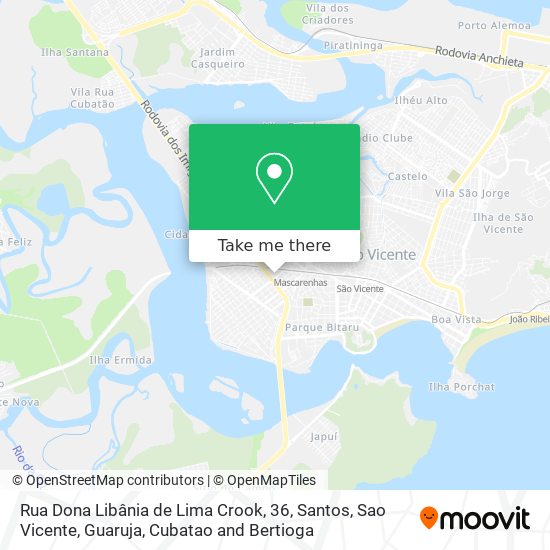 Rua Dona Libânia de Lima Crook, 36 map