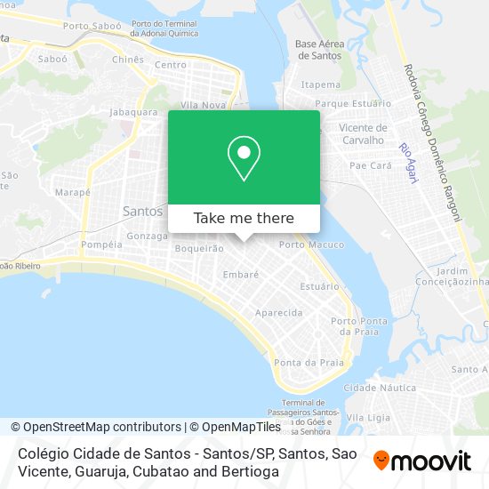 Colégio Cidade de Santos - Santos / SP map