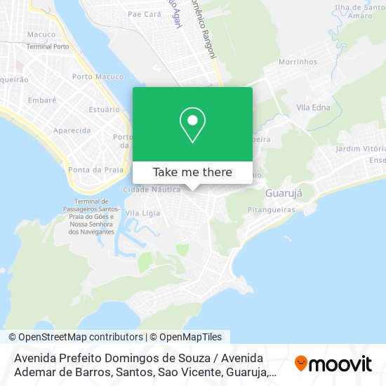 Mapa Avenida Prefeito Domingos de Souza / Avenida Ademar de Barros