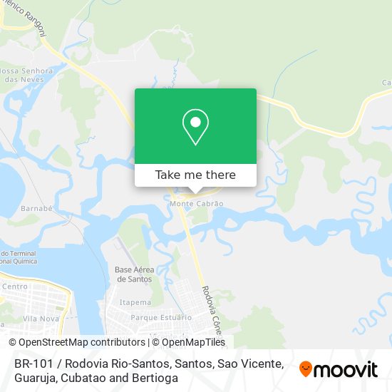 Mapa BR-101 / Rodovia Rio-Santos