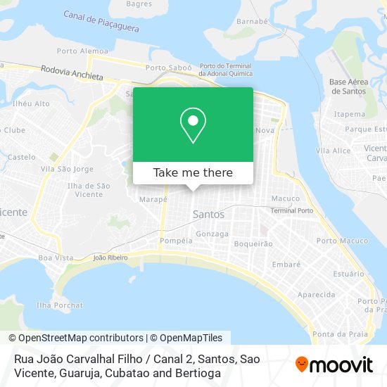 Rua João Carvalhal Filho / Canal 2 map
