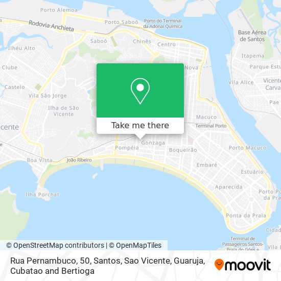 Mapa Rua Pernambuco, 50