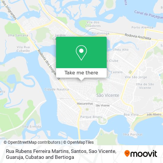 Rua Rubens Ferreira Martins map