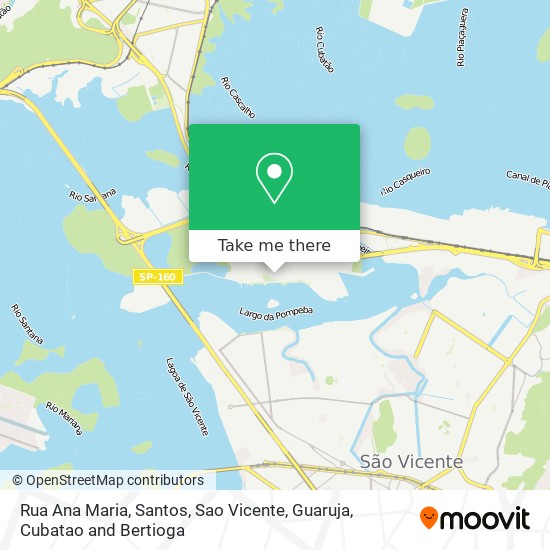 Mapa Rua Ana Maria