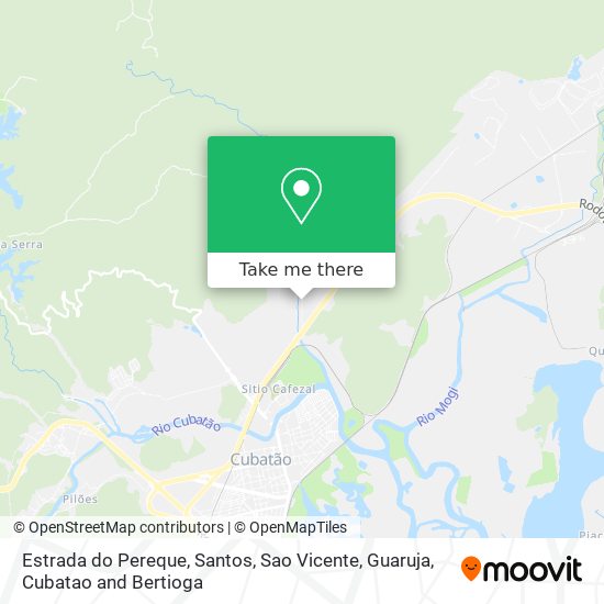 Estrada do Pereque map