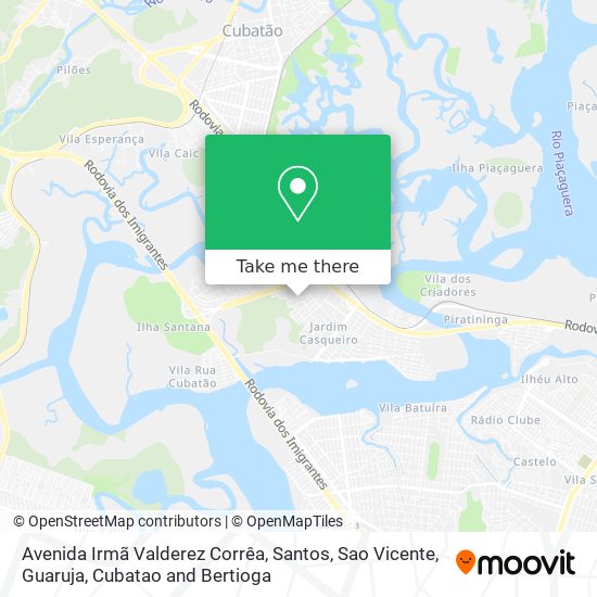 Avenida Irmã Valderez Corrêa map