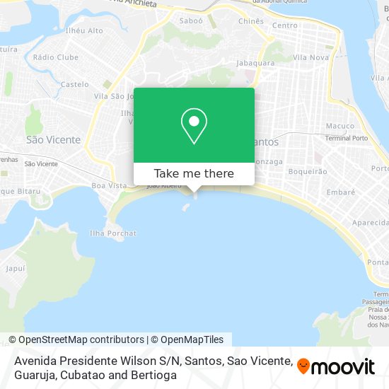 Avenida Presidente Wilson S/N map