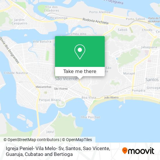 Igreja Peniel- Vila Melo- Sv map