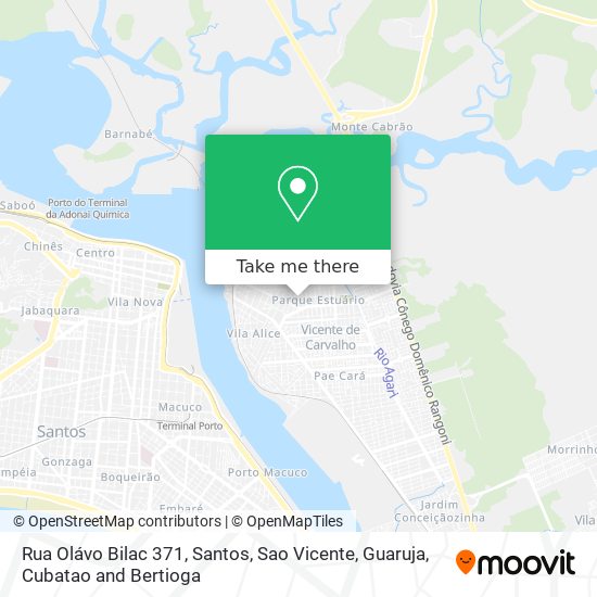 Rua Olávo Bilac 371 map