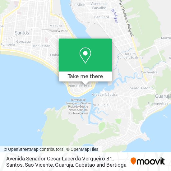 Mapa Avenida Senador César Lacerda Vergueiro 81