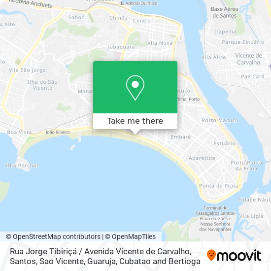 Rua Jorge Tibiriçá / Avenida Vicente de Carvalho map